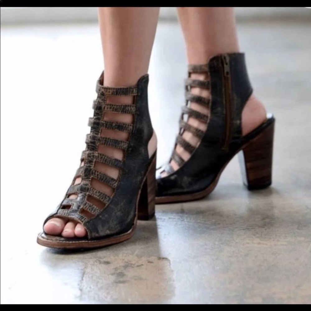 Bed Stu Occam Peep Toe Heels, size 7.5